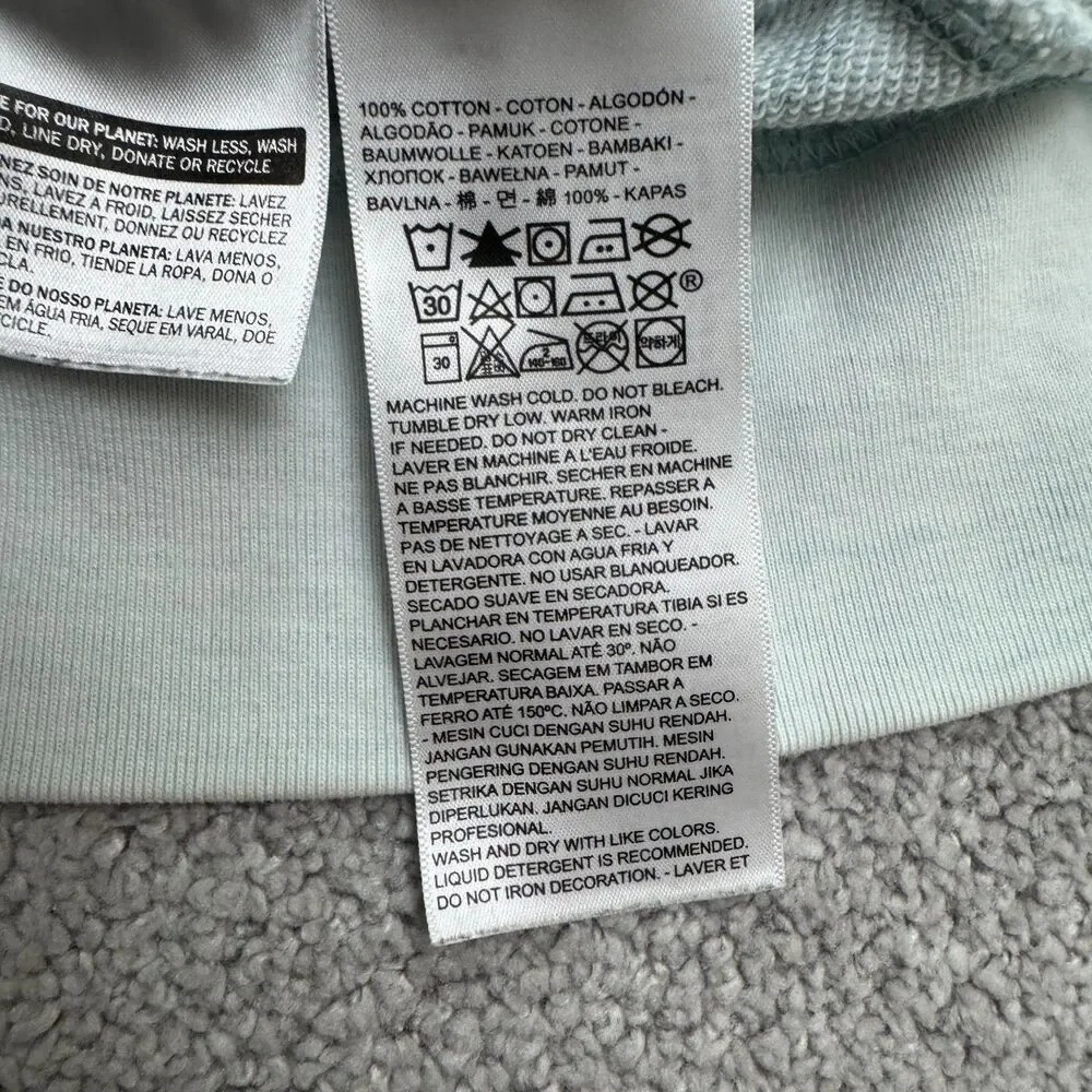 Levi's California Graphic Crew Neck Pullover Sweatshirt Mens Large Blue Cotton